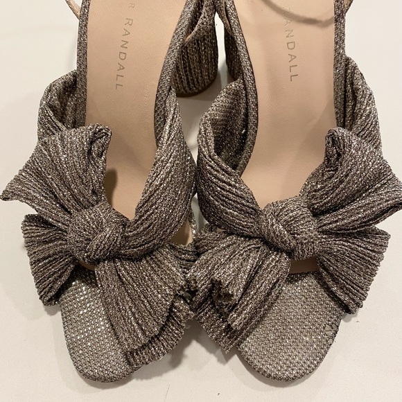 Loeffler Randall Silver Gold Camellia sz 7 - Picture 3 of 10